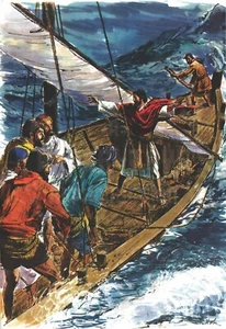 REIMPRESIÓN - ""CALMANDO UN MAR PROBLEMÁTICO"" DE RICHARD HOOK - EN STOCK DE TARJETAS DE 11"" X 17 - Imagen 1 de 1