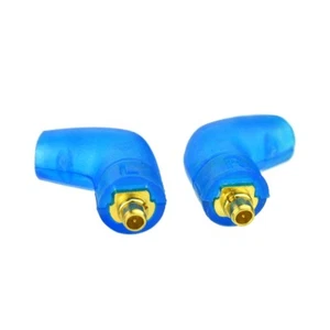 1 Set MMCX Connector right angle Blue shell For Shure SE215 SE315 SE425 earphone - Picture 1 of 3