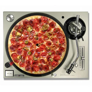 Pizza DJ SLIPMATS / Turntable SLIP MATS X 2 - TECHNICS - Picture 1 of 1