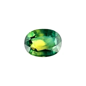 UNTREATED 1.55ct Parti Colour AUSTRALIAN Sapphire Yellow Green Oval 7.7x5.7mm - Picture 1 of 7