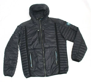 KUHL Projekt Spyfire Full Zip Hooded Jacket Men's MEDIUM M Black Puffer DOWN - Picture 1 of 10