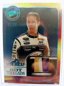 2013 Press Pass Ignite Hot Threads Race Worn Firesuit- Brad Keselowski /99