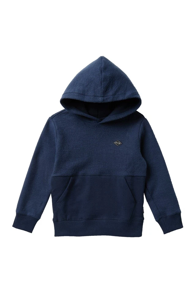Volcom Little Boys 5/M Hooded Sweatshirt Single Stone Sub Navy Blue Pullover - Image 1 of 1