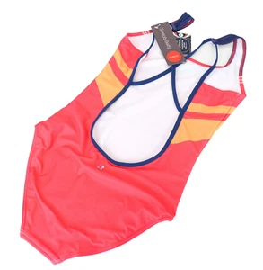 SWEATY BETTY Medalist Women Swimwear M Pink Abstract Print Low Back One Piece - Picture 1 of 9