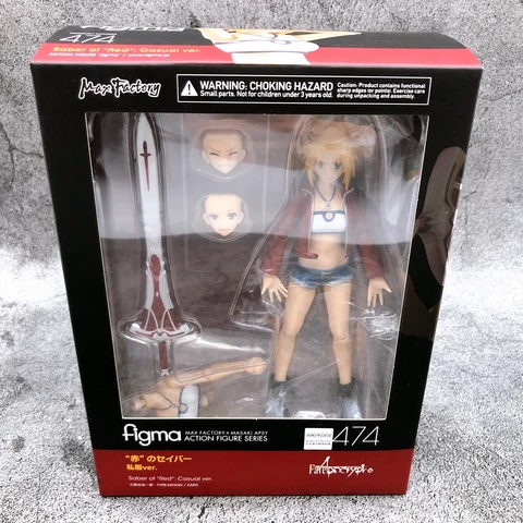 Figma 474 Fate/Apocrypha Saber of Red Casual ver. Max Factory Action Figure NEW Cover