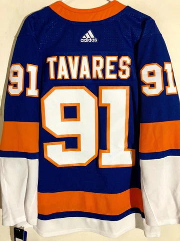 ADIDAS AUTHENTIC NHL NEW YORK ISLANDERS JOHN TAVARES JERSEY BLUE SIZE 50 Cover