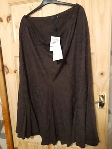 Bnwt Dash Brown Summer Skirt Size 22 - Picture 1 of 1