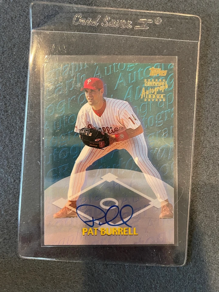 3 tarjetas de béisbol autografiadas por Topps diferentes - Burrell, Cordier, Gorzellany Foto 1 de 3