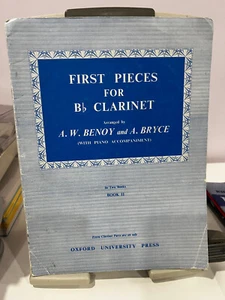 First Pieces for Bb Clarinet Book II Benoy Bryce Oxford University Press Piano - Picture 1 of 4