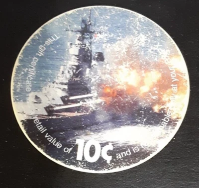 2nd  Print  2J10  10 cents AAFES  Pogs from 2003 printing Very Good - Image 1 of 2