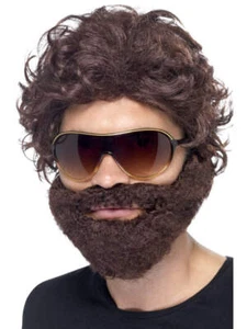 Alan The Hangover Adults Stag Night Fancy Dress Kit Wig Beard Glasses Mens Film - Picture 1 of 1
