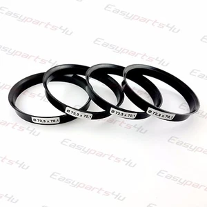 4x Kit Jantes Bagues de Centrage 72,3mm - 70,1mm Zentrierungsringe en Alliage - Imagen 1 de 3