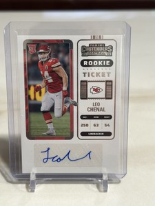 2022 Contenders - LEO CHENAL - Rookie Ticket RC Auto - Chiefs ⭐️⭐️⭐️