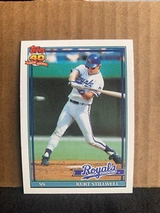 1991 Topps Baseballkarte Kansas City Royals Kurt Stillwell - Bild 1 von 2