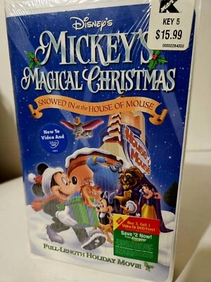 Disney Mickeys Magical Christmas: Snowed In at the House of Mouse VHS Sealed New Foto 1 de 4