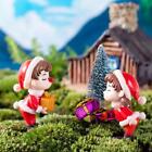 Cute Mini Boys Girls Miniature Figurine Christmas Decoration Couple Ornament