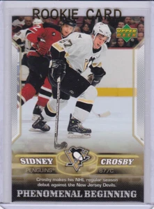 SIDNEY CROSBY ROOKIE CARD 2005/06 Pittsburgh Penguins HOCKEY  Upper Deck NHL RC - Picture 1 of 2
