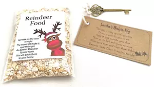 Santa Magic Door Key Festive Reindeer Food Ideal Christmas Eve Box Fillers - Picture 1 of 3