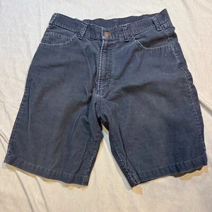 Vintage Volcom Corduroy Shorts Sz Medium Navy Blue Baggy Y2K Skater Surf Grunge - Picture 1 of 6