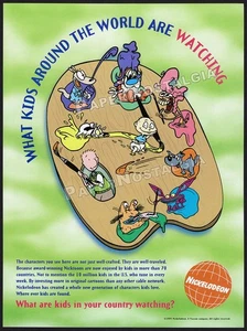 NICKELODEON - Orig. 1995 Trade AD / ADVERT_ Doug _ Rocko's Modern Life _ Rugrats - Picture 1 of 1
