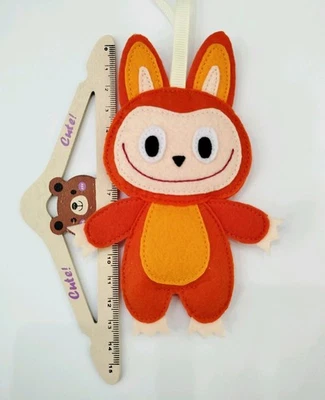 4 Pcs Handmade Felt Labubu The Monster Ornaments  Christmas Tree Decoration Gift - Image 1 of 4