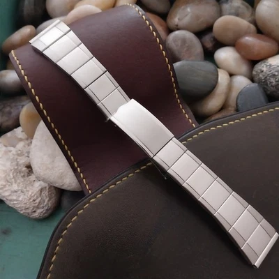 Классический неиспользованный винтажный ремешок для часов Duchess 1970-е 20 мм из нержавеющей стали - Изображение 1 из 4