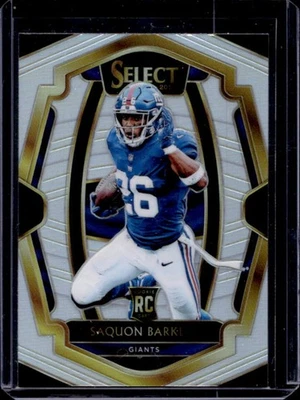 2018 Select Saquon Barkley RC Silver Prizm Rookie Premier #105 Giants - Image 1 of 2