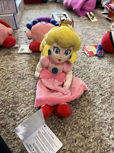 Offizielle PRINZESSIN PFIRSICH Super Mario Bros. 10 Zoll Plüsch San-Ei (Pichi-hime) - Bild 1 von 6