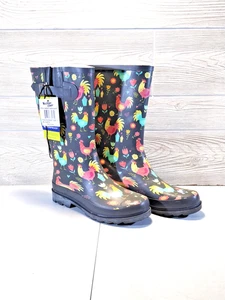 NEW WITH TAGS Western Chief Country Chicken Garden Rain Boots Sz7 - Picture 1 of 5