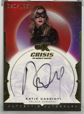 2022 CZX Crisis on Infinite Earths Katie Cassidy as Black Canary Auto /125 - Image 1 of 2