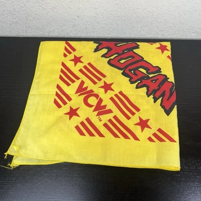 Vintage 1995 Early WCW Hulk Hogan Bandana Yellow Red Pre Hollywood Super Rare - Image 1 of 4