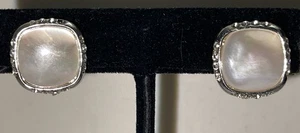 Vintage Silver Tone Rhinestone Clip On Earrings GAR4-41 - Picture 1 of 8