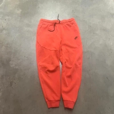 Nike Tech Polar Hombre Coral Naranja Jogger Pantalones de Sudadera Informales Exterior L Foto 1 de 4