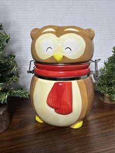 Tarro de galletas Swiss Miss edición limitada búho de invierno chocolate caliente  - Imagen 1 de 9