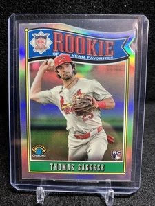 2025 Bowman - Rookie of the Year Favorites Thomas Saggese #ROY-6 (RC) Cardinals - Picture 1 of 3