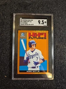 2022 BOBBY WITT JR RC 10/25 SGC 9.5 MT+ Bowman Mega Box Mojo #HIFI-5 Hi-Fi ~1stB - Picture 1 of 6