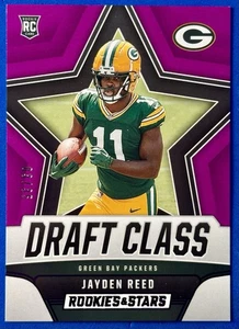 2023 Panini Rookies & Stars Draft Class Purple Jayden Reed RC 3/35 DC-10 Packers - Bild 1 von 3