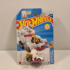Hot Wheels Feline Lucky Maneki-Neko Cat 2025 Case N #234 Diecast Car - Picture 1 of 3