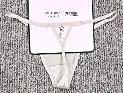 Victoria's Secret Very Sexy NWT XL Gray Starstruck Adjustable V String Panty - Image 1 of 4