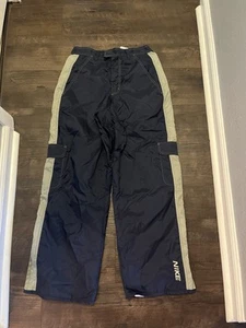 Vintage Nike Hose Herren Medium Blau Windbreaker Track Baggy Cargo Weites Bein Y2K - Bild 1 von 5