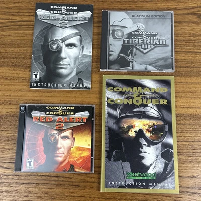 Command & Conquer Lot - Tiberian Sun Platinum Edition  & Red Alert 2 w/ Manuals - Image 1 of 4