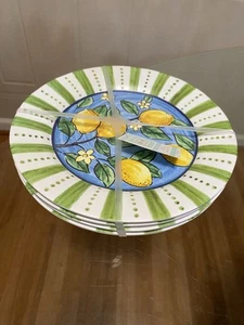 Shabby Chic Tile Design Melamine Salad 9โ Plates Lemon ๐ And Floral - Picture 1 of 6