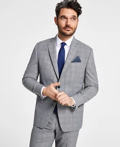 Lauren Ralph Lauren Hombres UltraFlex Elástico Traje Chaqueta Blanco Negro 42R - Imagen 1 de 1