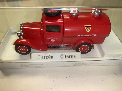 Citroen Fire Truck Solido 1 43 Schering Madison Diecast Model Toy Rare - Image 1 of 4