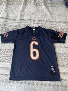Chicago Bears NFL Team Apparel Jersey Youth Size M J Cutler 6 Blue Orange - Picture 1 of 7