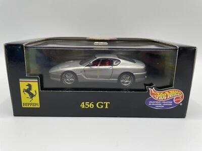 1999 Hot Wheels Ferrari 456 GT in Silver 1:43 Diecast Car Mattel - NIB 22169 - Image 1 of 4