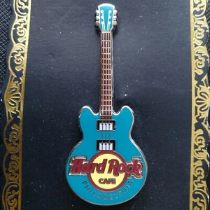 PHILADELPHIA US☑️Hard Rock CAFE® HRC🎸PIN BLUE GIBSON CLASSIC CORE GUITARS 09✅LE - Picture 1 of 3