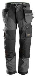 SNICKERS WORK TROUSERS 6902 FLEXIWORK + WITH HOLSTER POCKETS CORDURA -STEEL GREY - Picture 1 of 6