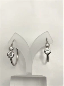 Earrings 10kt Gold [w/ 2 diamonds] Charms Gift Gold Earrings Pair - New - Bild 1 von 2