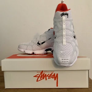 Nike x Stussy Air Zoom Spiridon Cage 2 Kukini CJ9918-100 White Shoes Size 8.5M - Picture 1 of 5